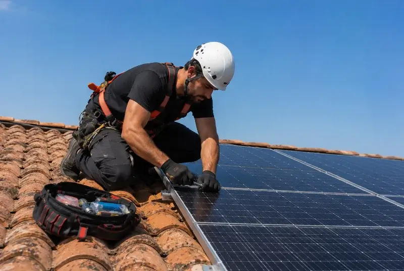 Maintenance et monitoring de panneaux solaires au Vintrou